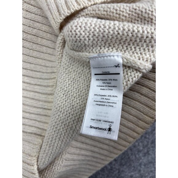 Smartwool Sweater Womens XS Natural Heather Wool Blend Crewneck New NWT SW016471 - Picture 7 of 8